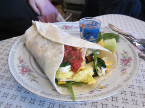The breakfast burrito.  Need I say more?  Stuffed tortillas are by definition delicious.
